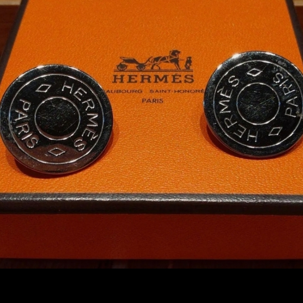 HERMES EARRINGS - Picture 1 of 4